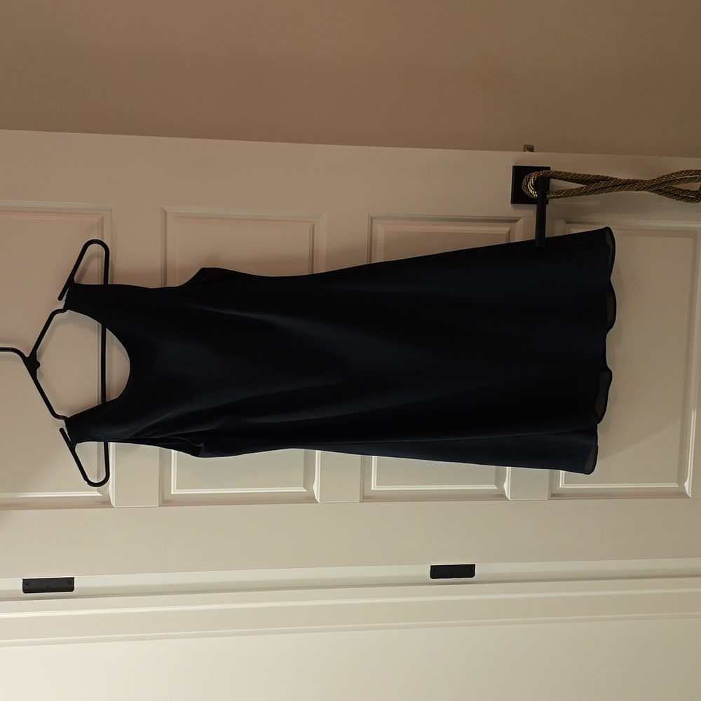 Drape Back Little Black Dress
